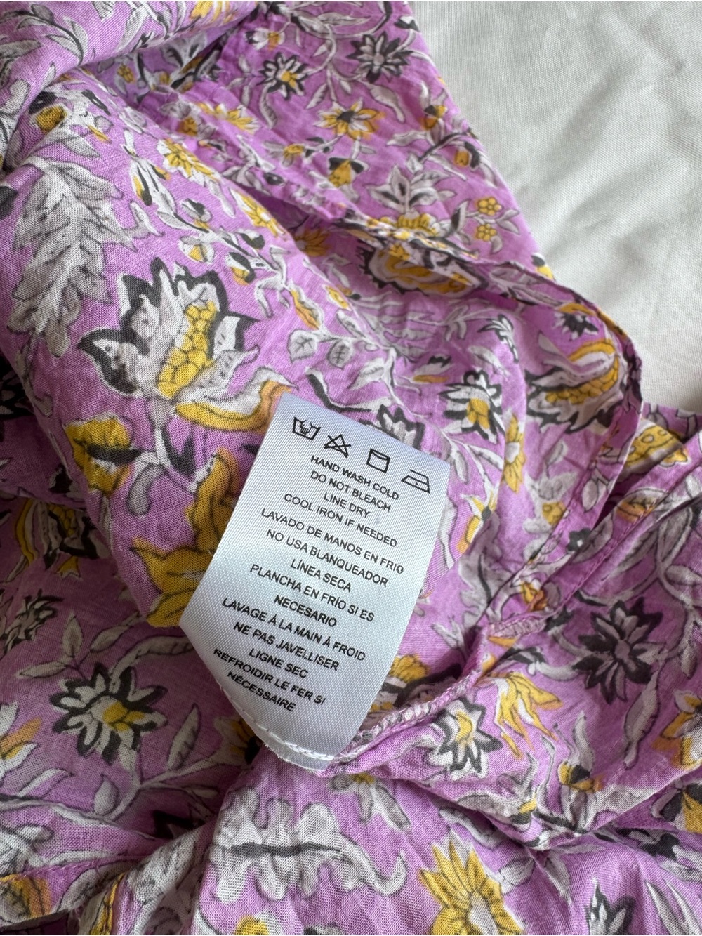 DRA anthroplogie floral cotton dress M/L - Picture 7 of 11